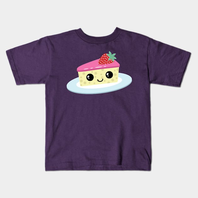 Cute cheesecake Kids T-Shirt by laura-nagel